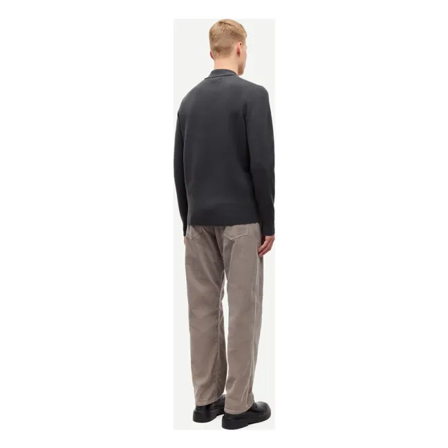 Cardigan con zip Guna X | Nero lucido