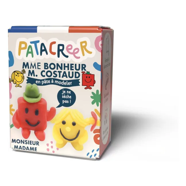 Pâte à modeler Mme Bonheur et Mr Costaud