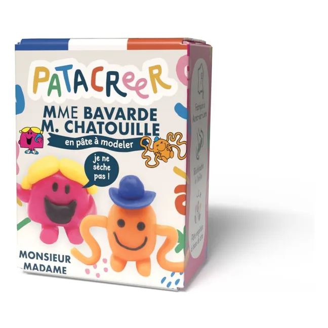 Pâte à modeler Mme Bavarde et Mr Chatouille