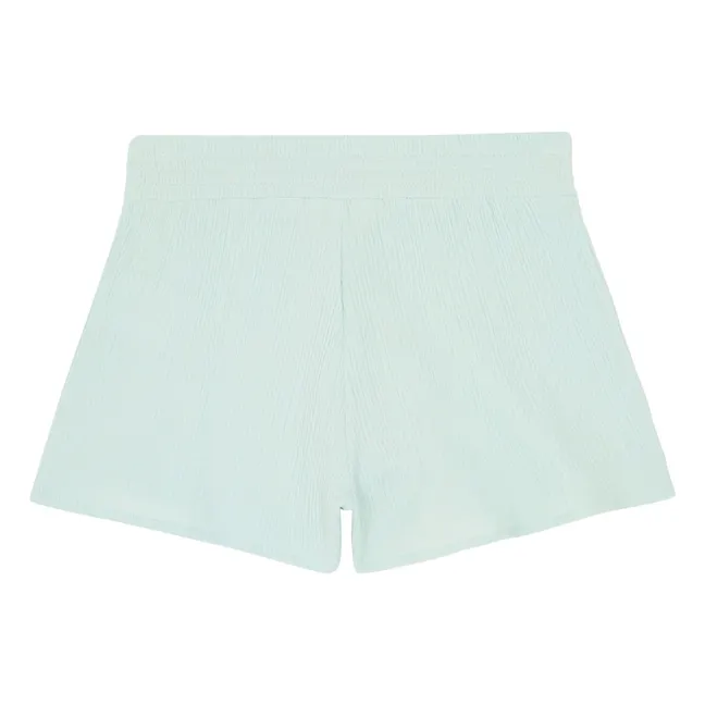 Organic Cotton Gauze Shorts | Green water