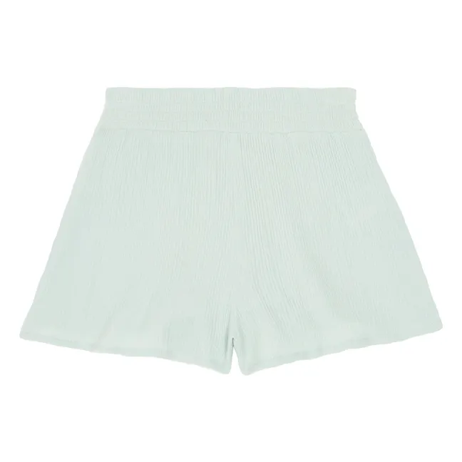 Organic Cotton Gauze Shorts | Green water