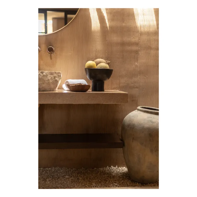 Cesta de fruta de terracota | Marrón