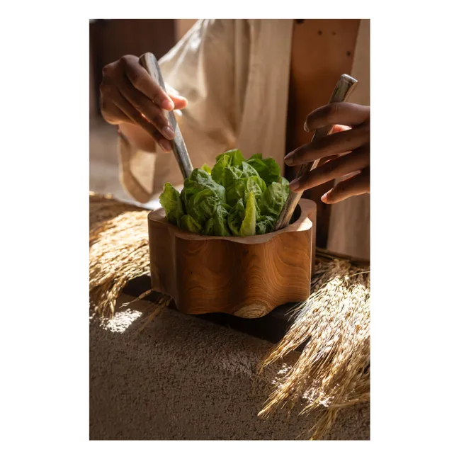 Teakholzschüssel Blume | Teak