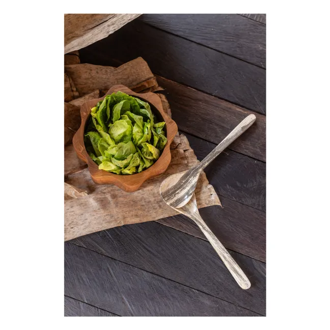 Teakholzschüssel Blume | Teak