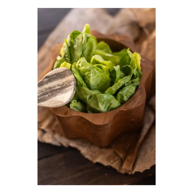 Bol en teck Fleur | Teck