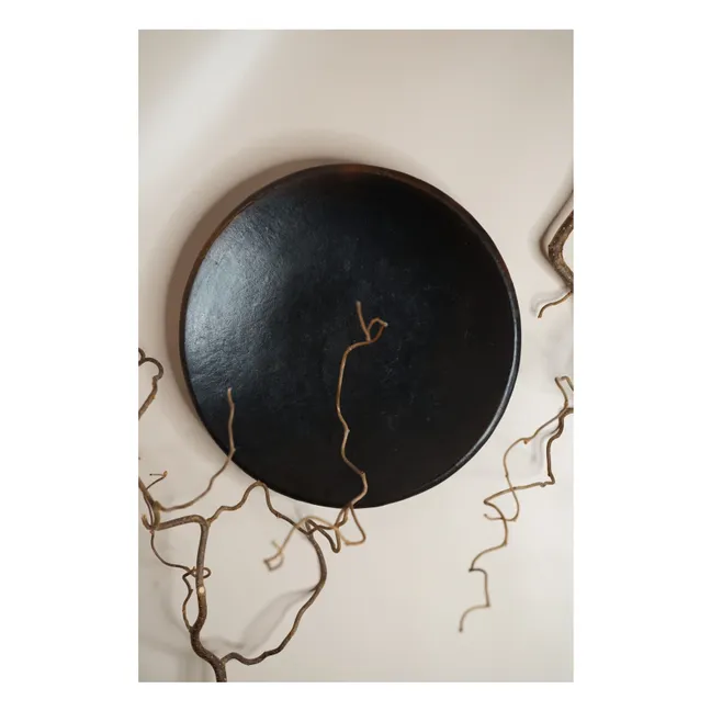 Assiette en terracotta D28cm | Noir