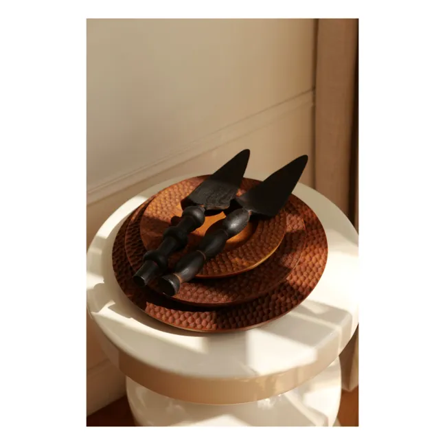 Teak wood pie server | Teak