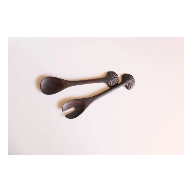 Couverts à salade en bois de teck | Teck