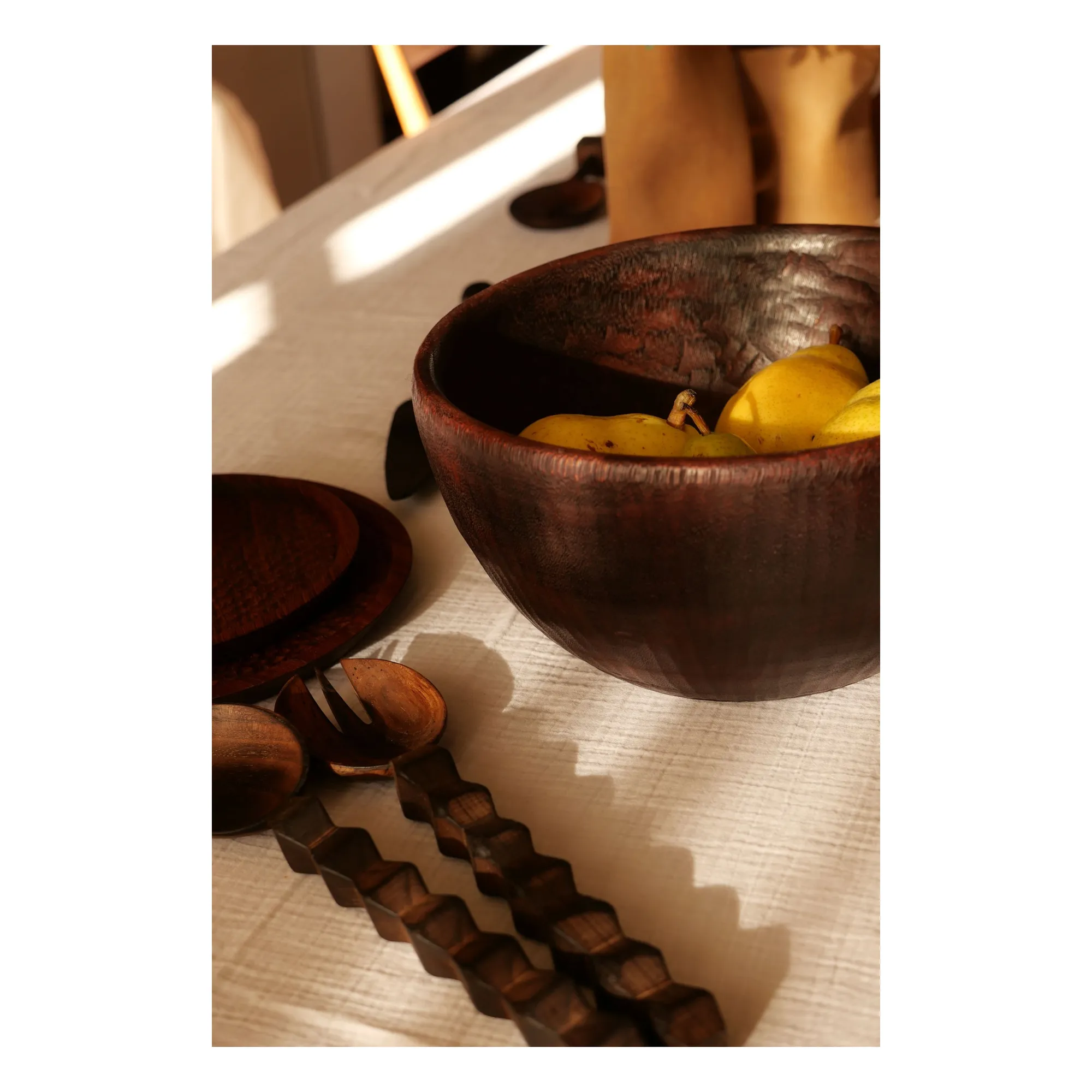 Woodmata Teak Wood Salad Servers