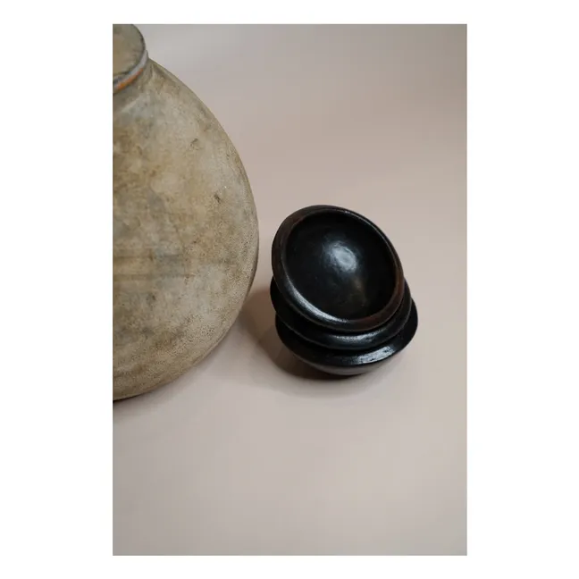 Saucier en terracotta  | Noir