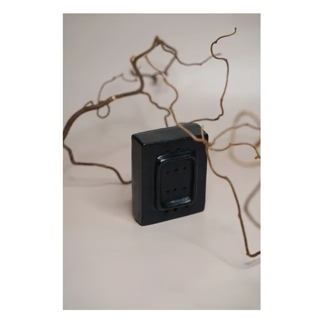 Porte savon en terracotta  | Noir