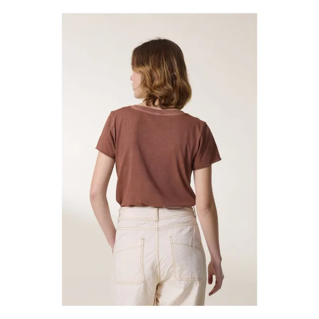 Camiseta de algodón ecológico Toro Wave | Blush