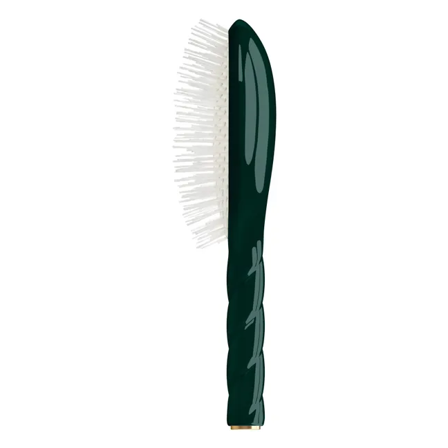 Cepillo Twist N°07 - Desenredante y Estimulante  | Verde esmeralda
