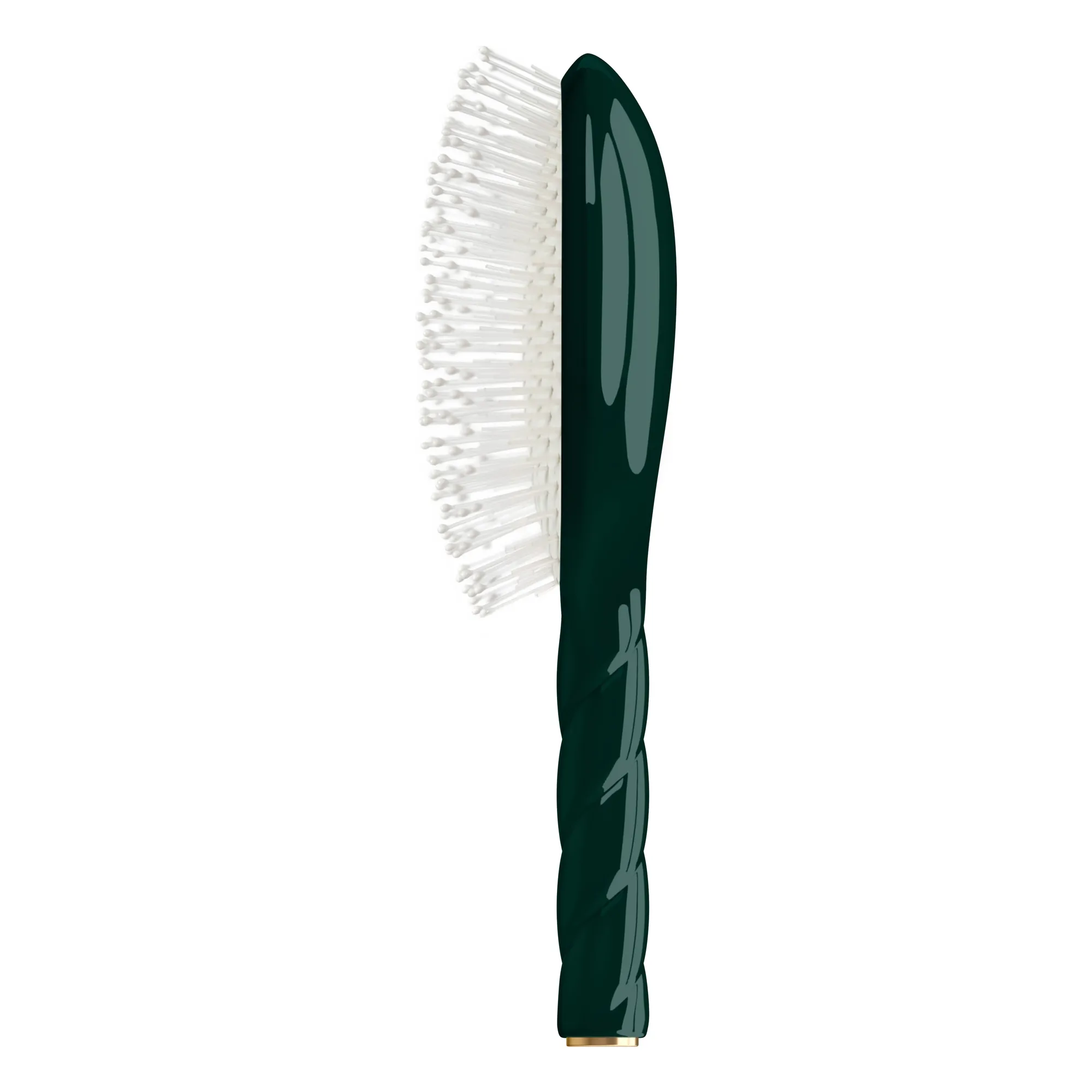 Brosse à cheveux Twist N°04 - Démêlante & Massante  | Vert émeraude- Image produit n°1