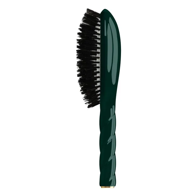 Brosse à cheveux L'Universelle Twist N°01 - Soin & Brillance | Vert émeraude