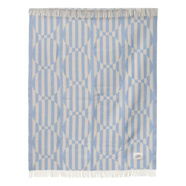 Manta de lana Nolita | Azul Cielo