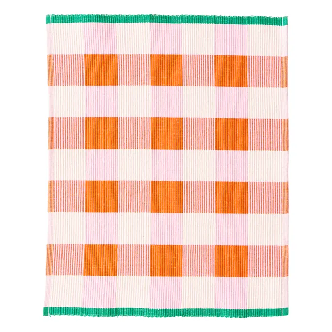 Mantel individual de algodón ecológico | Naranja