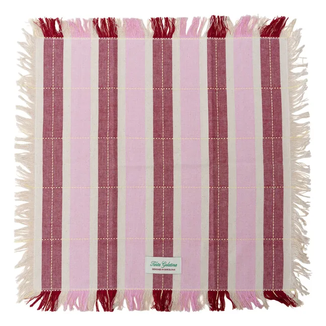 Servilletas de algodón ecológico - Lote de 2 | Rosa