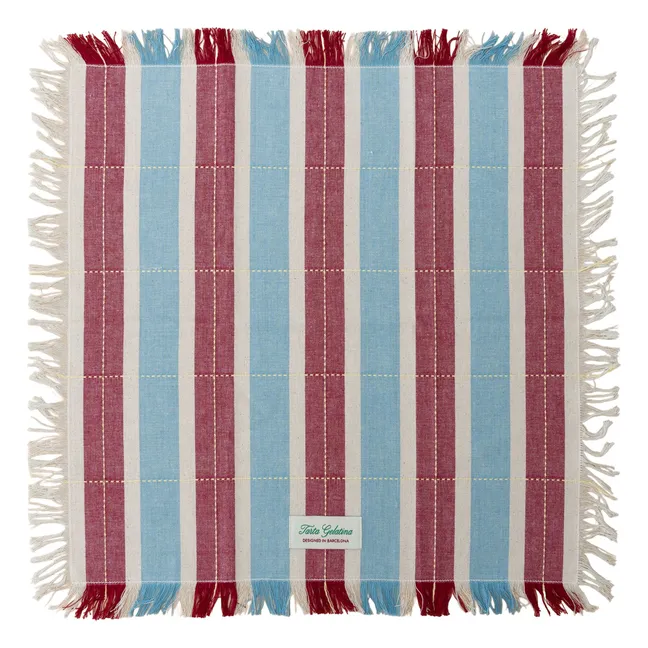 Serviettes de table en coton bio - Set de 2 | Bordeaux