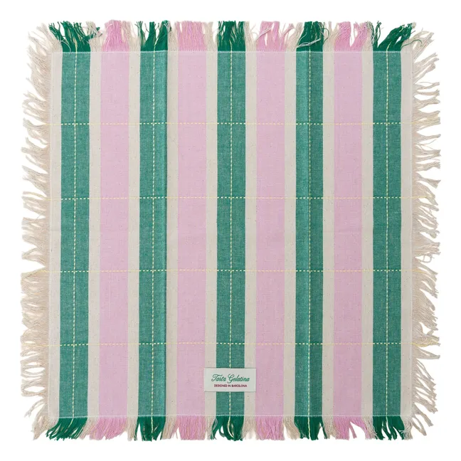 Serviettes de table en coton bio - Set de 2 | Vert