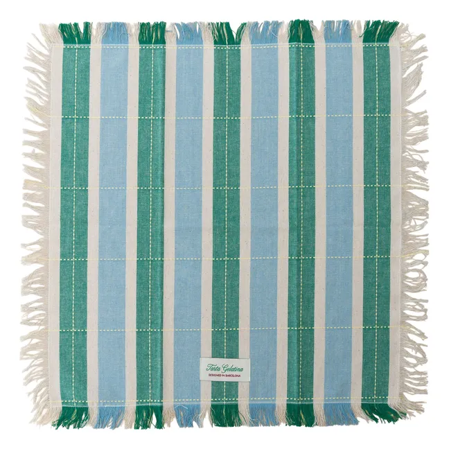 Servilletas de algodón ecológico - Lote de 2 | Azul