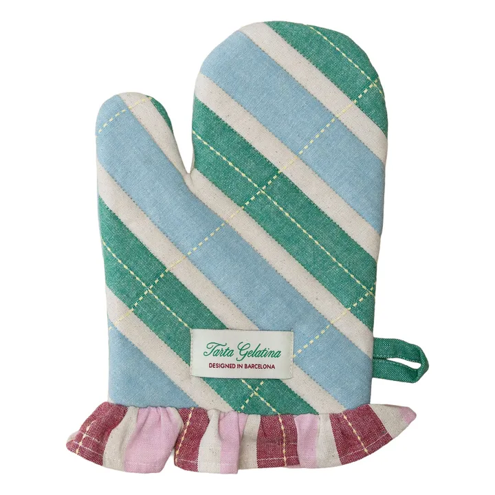 Manopla de algodón ecológico | Azul- Imagen del producto n°0