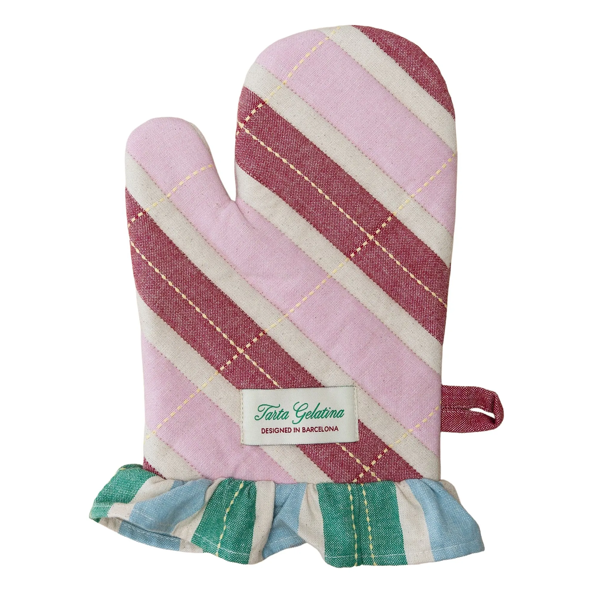 Gant de cuisine en coton bio | Rose- Image produit n°0