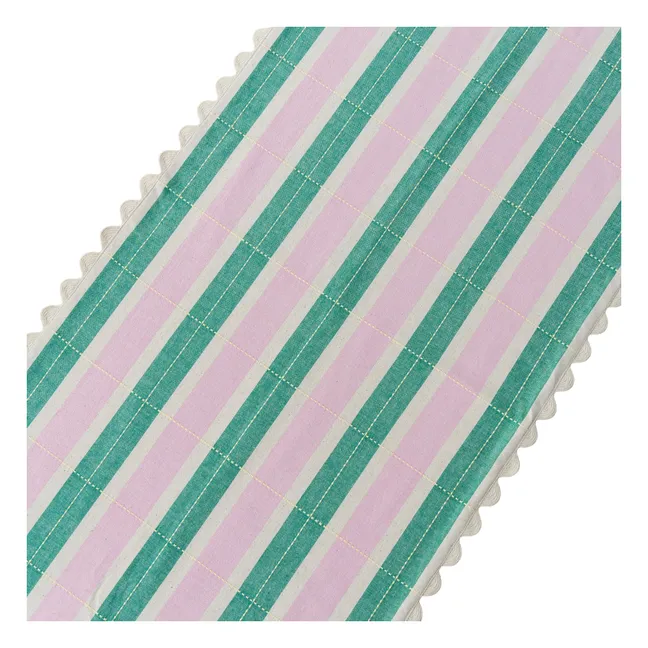 Organic cotton table runner | Green