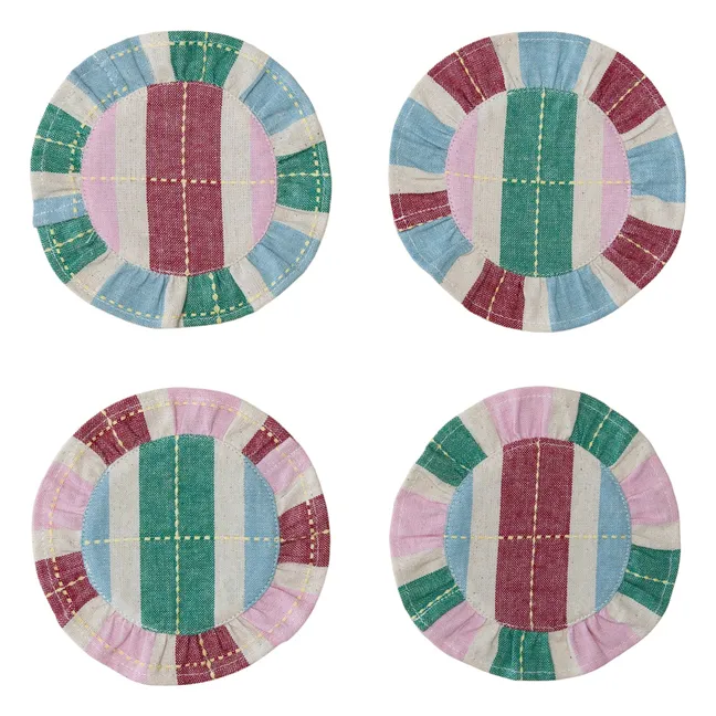 Dessous de verre en coton bio - Set de 4