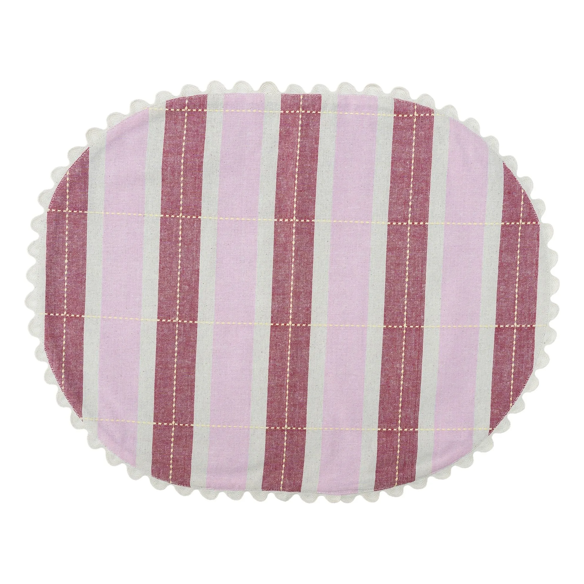 Sets de table en coton bio - Set de 2 | Rose- Image produit n°0