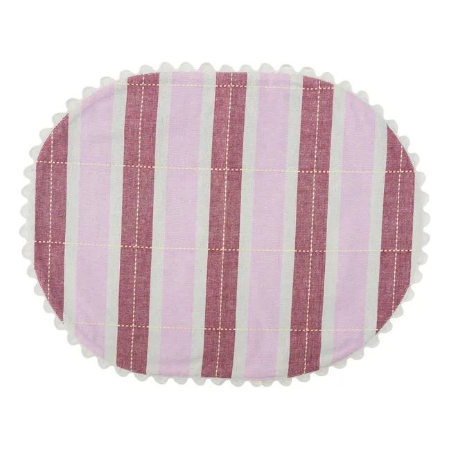 Organic cotton placemats - Set of 2 | Pink