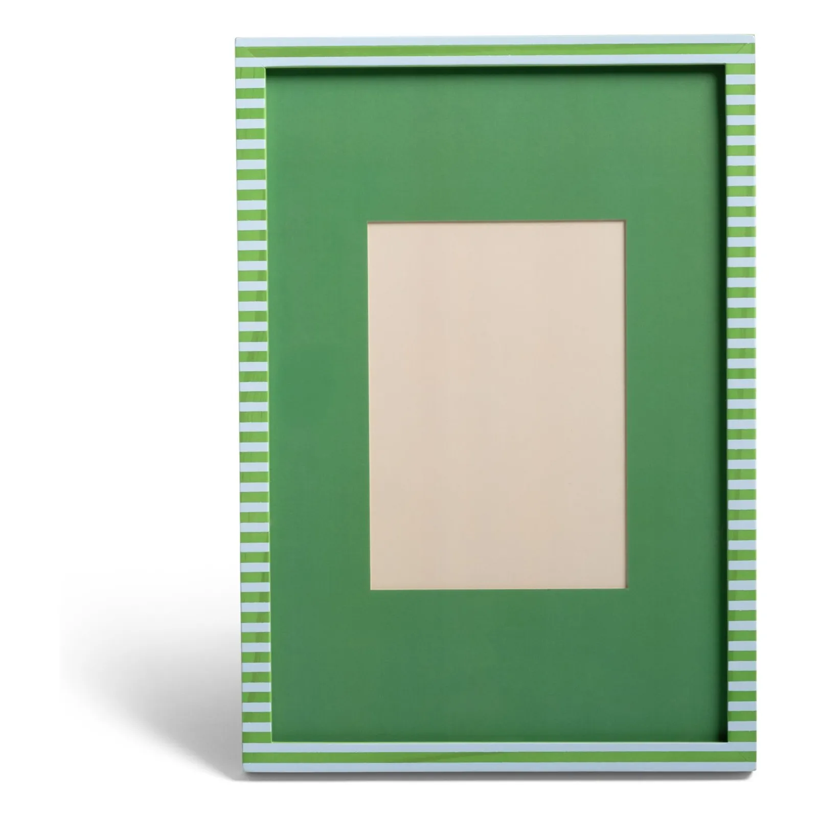 &Klevering Green Photo Frame Patch Stripes