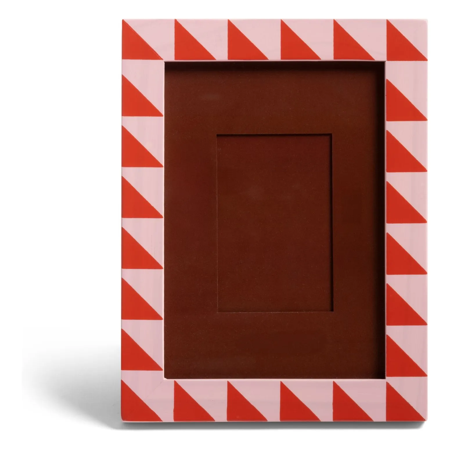 &Klevering Red Photo Frame Patch Triangles