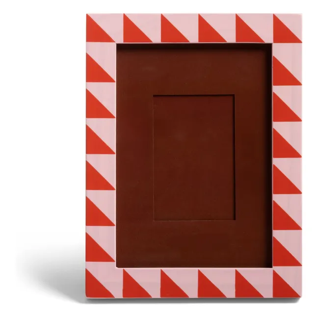 Fotorahmen Patch Triangles | Rot