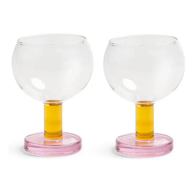 Verres Cantine - Set de 2 | Rose
