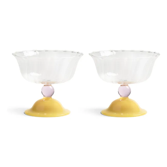 Tulip Cups - Set of 2 | Yellow