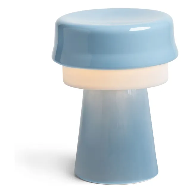 Lampe en porcelaine Hat | Bleu