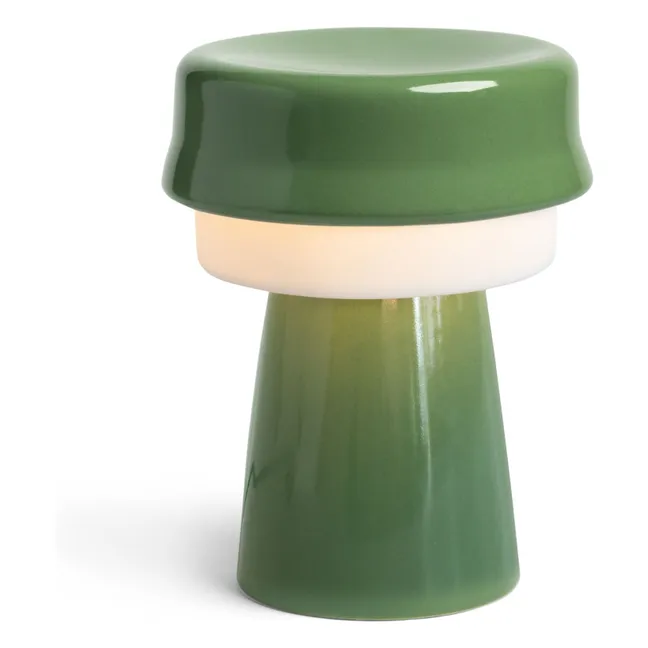 Porzellanlampe Hat | Grün