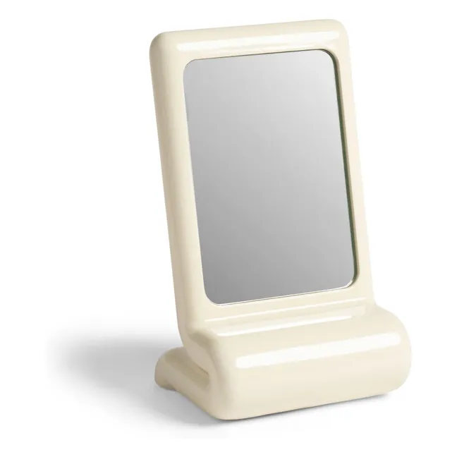 Whip table mirror | Off white