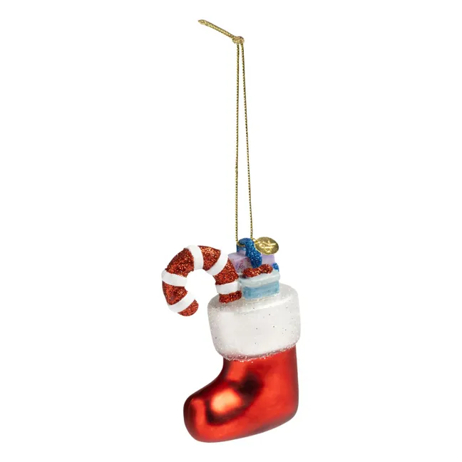 Decorazione natalizia a forma di calza | Rosso