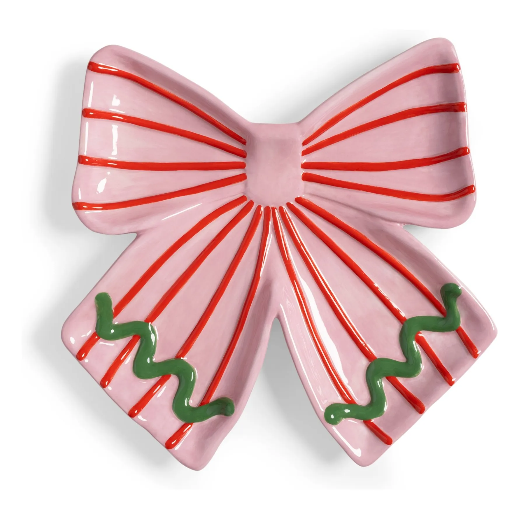 &Klevering Pink Ribbon Tray