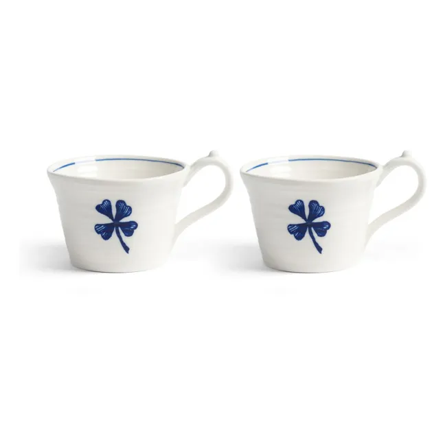 Espressotasse aus Porzellan Anouk - 2er-Set  | Blau
