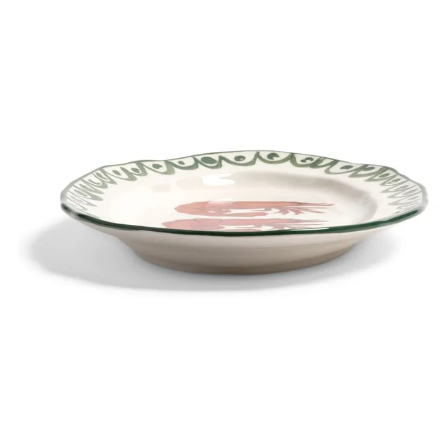 Porcelain dish Siren Shrimp | Green