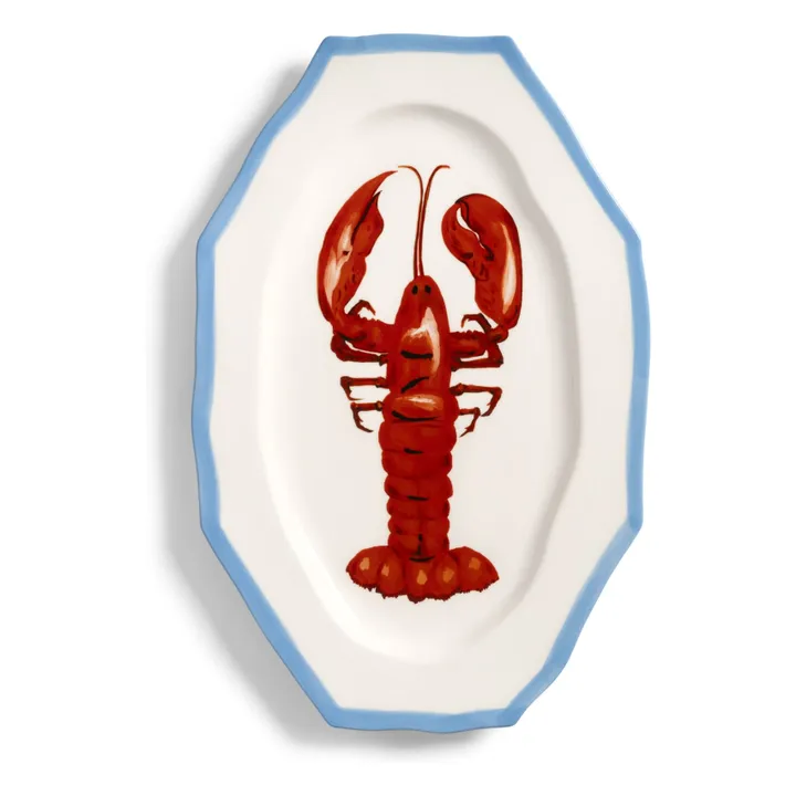Plat en porcelaine Sirène Homard | Rouge- Image produit n°0
