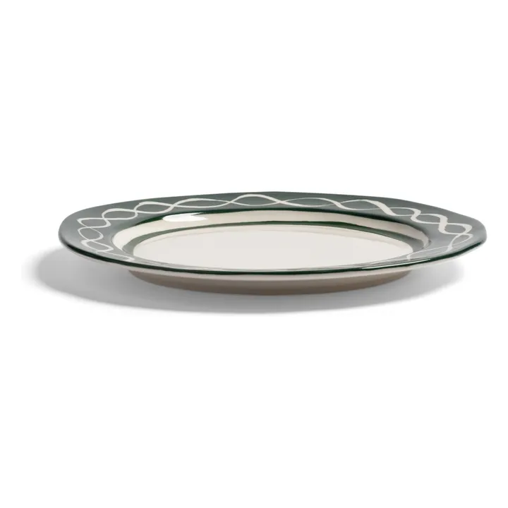 Assiettes en porcelaine Festivo - Set de 2 | Vert- Image produit n°1