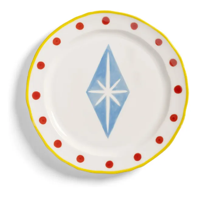 Festivo porcelain plate | Light blue