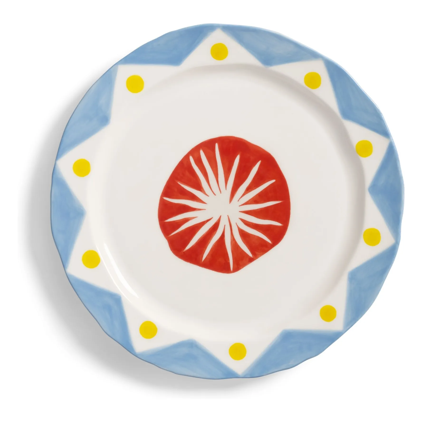 &Klevering Red Festivo Porcelain Plate