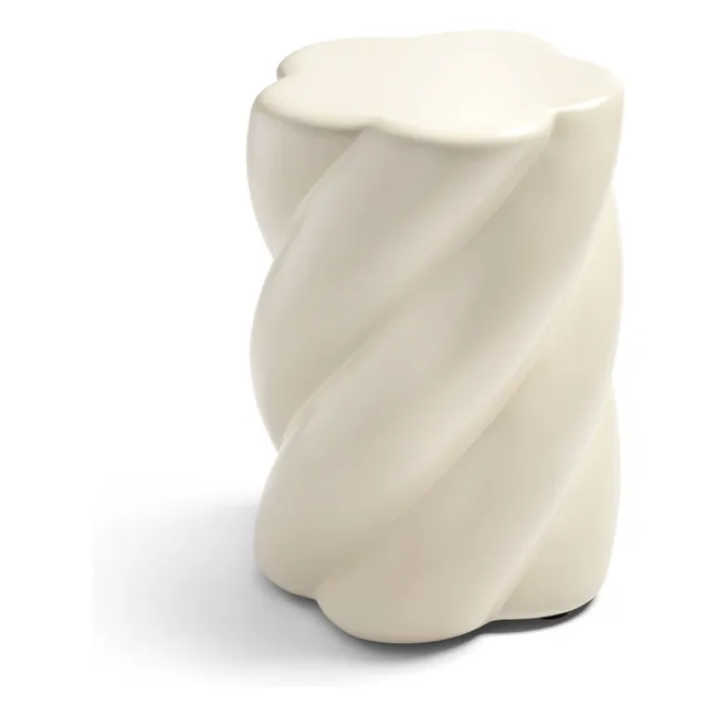 Marshmallow-Hocker | Grauweiß