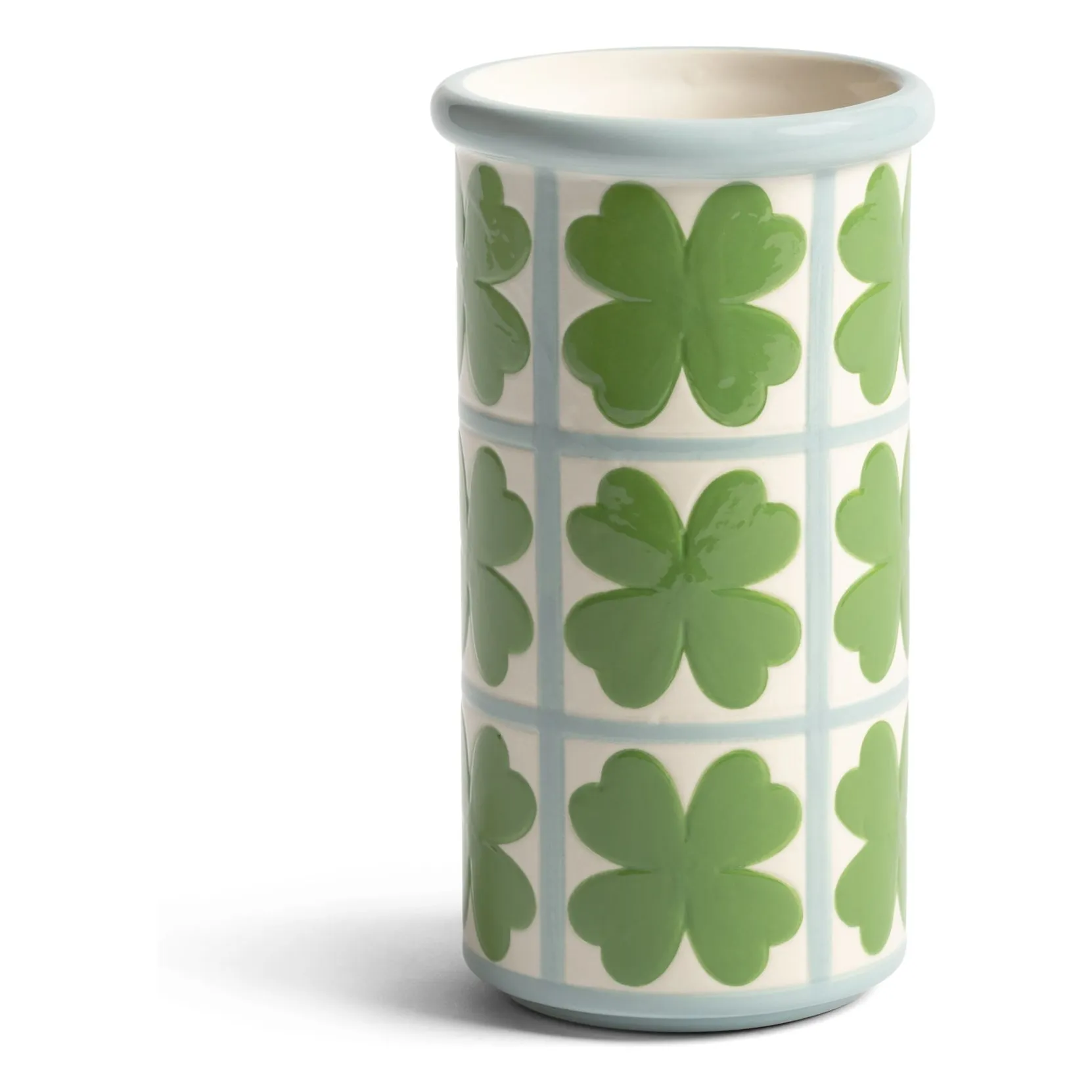 &Klevering Green Clover Stoneware Vase