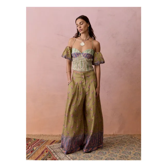 Lucent Linen Pants | Khaki